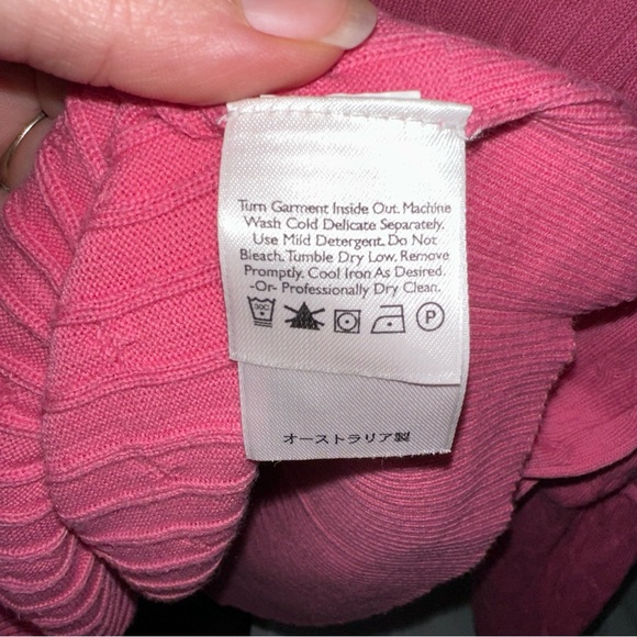 Eddie Bauer Pink Cardigan Sweater - Picture 5 of 6